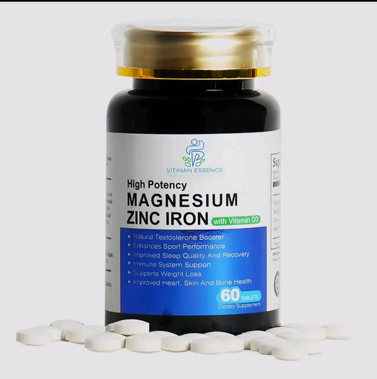 Magnesium zinc iron & vit d3 (high potency)