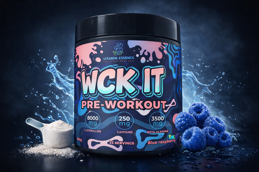 WCK IT Pre-Workout – Extreme Pump & Focus | Blue Razz | (25 Servings)